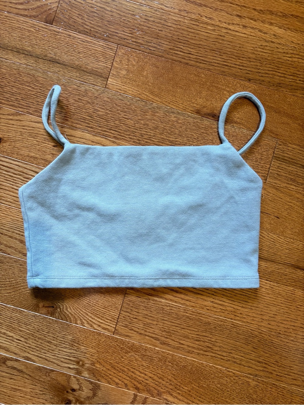 OAK + FORT Light Blue Cropped Camisole Tank